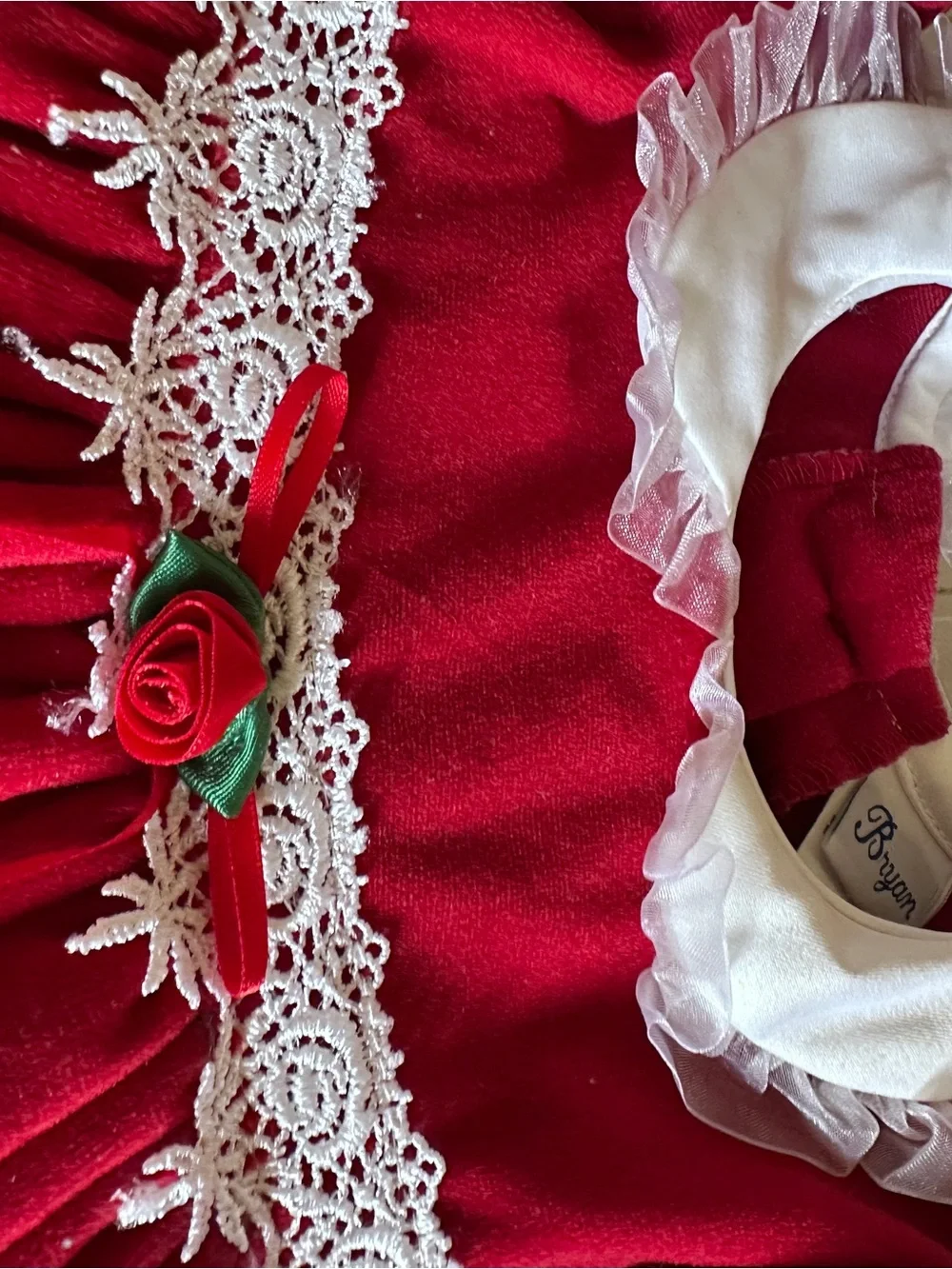 Vintage Bryan Red Velvet Dress